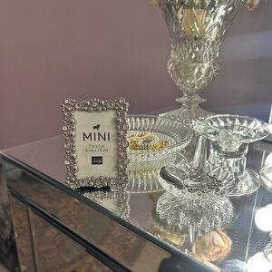 Mini Silver Crystal Photo Frame